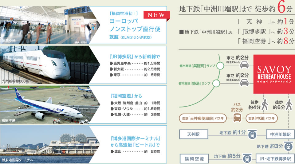 交通機関へのアクセス