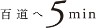百道へ5min